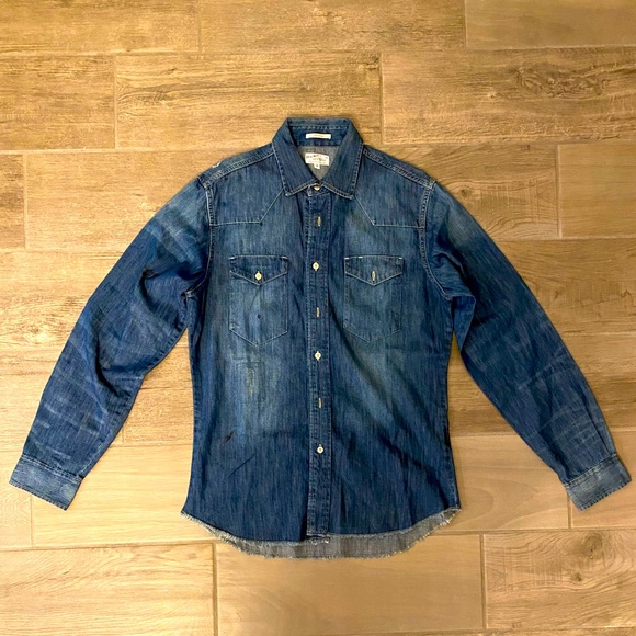 Gant Other - Gant Rugger the Indigo distressed denim shirt Medium